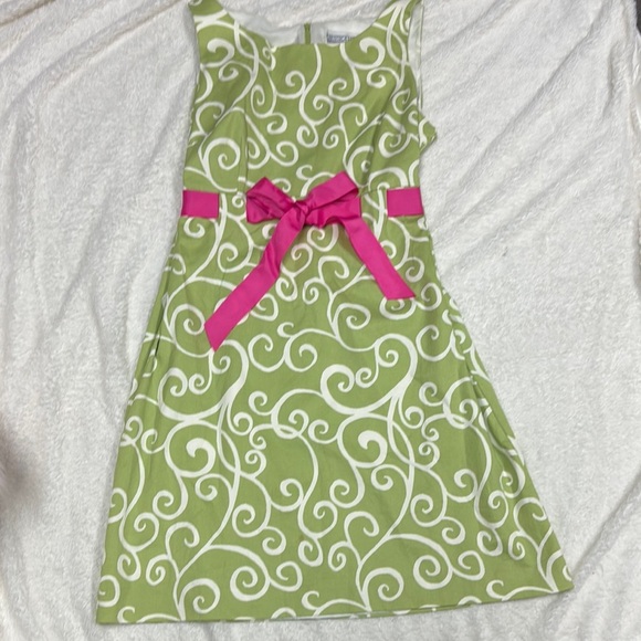 Jessica Howard Green Sleeveless A-Line Dress - Picture 1 of 9